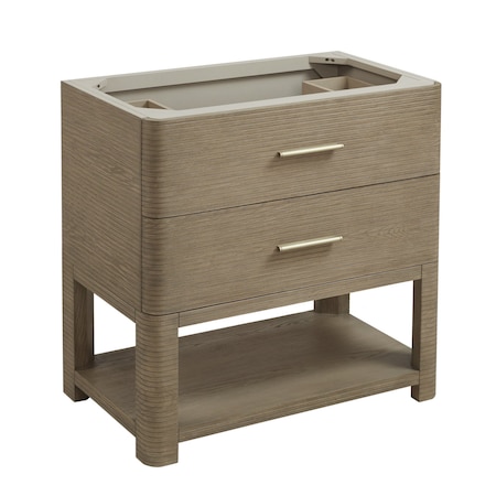 James Martin Vanities Lucian 36in Single Vanity, Pebble Oak D704-V36-PBO